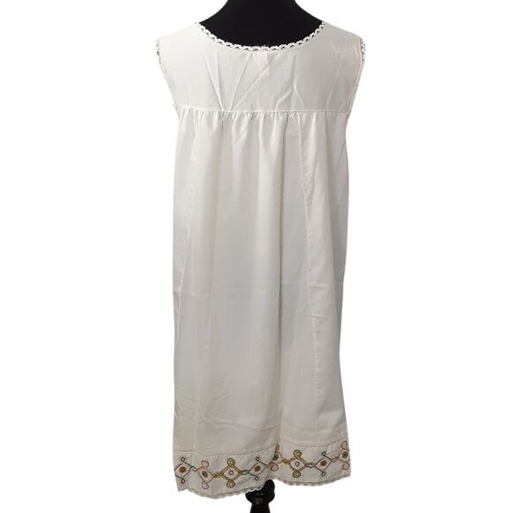 Vintage 1970s Komar Nightgown & House Coat Robe Set Embroidered Peignoir S/M - Picture 5 of 16